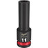 Milwaukee 1/2" Drive 11MM Deep 6 Point Socket