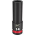 Milwaukee 1/2" Drive 14MM Deep 6 Point Socket