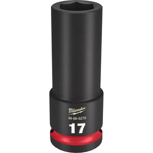 Milwaukee 1/2" Drive 17MM Deep 6 Point Socket