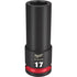 Milwaukee 1/2" Drive 17MM Deep 6 Point Socket