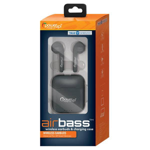 Power Up Gray AirBass True Wireless Earbuds