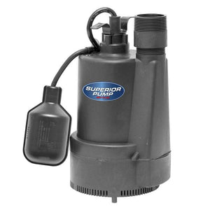 Superior Pump 1/3 HP Thermoplastic Sump with Tether Float Switch