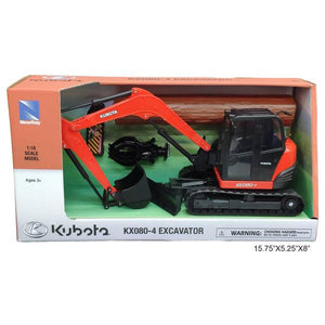 Kubota 1:18 Scale Excavator with Log Shear