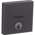 Kwikset Matte Black Downtown Deadbolt with Square Rose