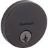 Kwikset Matte Black Finish Uptown Deadbolt with Round Rose