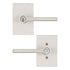 Kwikset Satin Nickel Halifax Entry Lever with Square Rose