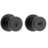 Kwikset Matte Black Entry Pismo Knob with Round Rose