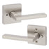 Kwikset Satin Nickel Halifax Privacy Lever with Square Rose