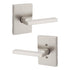 Kwikset Satin Nickel Halifax Passage Lever with Square Rose