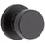 Kwikset Matte Black Pismo Passage Knob with Round Rose