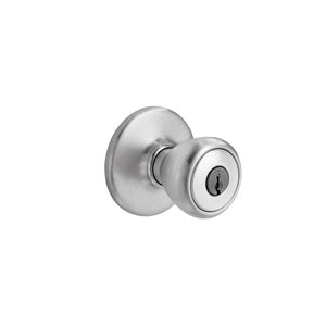 Kwikset Satin Chrome Tylo Keyed Entry Knob