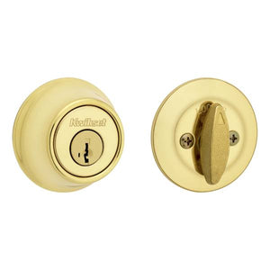 Kwikset Brass Single Cylinder Deadbolt