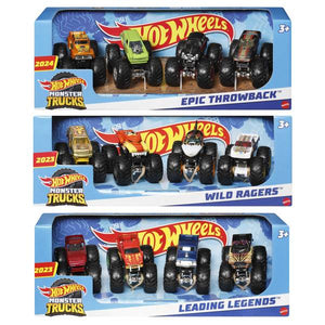 Monster Truck 4-Pack 1:64 Scale Trucks Assortment