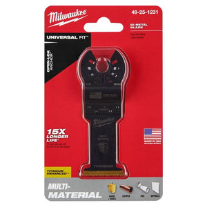 Milwaukee 1-3/8" Titanium Enhanced Bi-Metal Oscillating Multi-Tool Blade