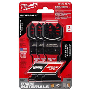 Milwaukee 3-Pack Extreme Materials Universal Fit OPEN-LOK Oscillating Multi-Tool Blade