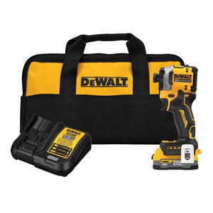 DEWALT ATOMIC 20V MAX* Brushless Cordless 3-Speed 1/4" Impact Driver Kit with POWERSTACK