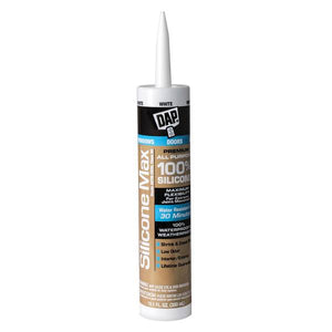 DAP 10.1 oz Silicone Max Window, Door, and Siding White Sealant