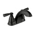Moen Matte Black Banbury Two-Handle Low Arc Bathroom Faucet
