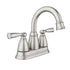 Moen Spot Resist Nickel Banbury Two Handle High Arc Bathroom Faucet