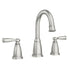 Moen Spot Resist Brushed Nickel Banbury Two-Handle Widespread Hi Arc Bathroom Faucet