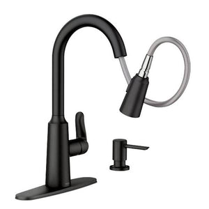 Moen Matte Black Edwyn Kitchen Pull Down Faucet