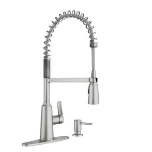Moen Spot Resist Stainless Steel Edwyn Kitchen Spring Pull-Down Faucet