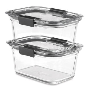 Rubbermaid 2-Pack 4.7 Cup Brilliance Glass Food Storage