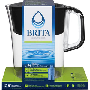 Brita 10-Cup Pitcher with Long-Last Elite Filter
