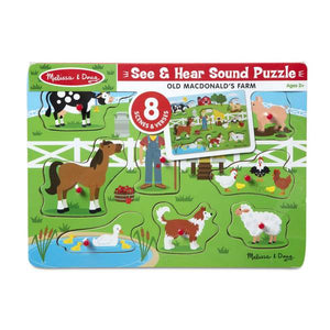 Melissa & Doug Old MacDonald's Farm Sound Puzzle
