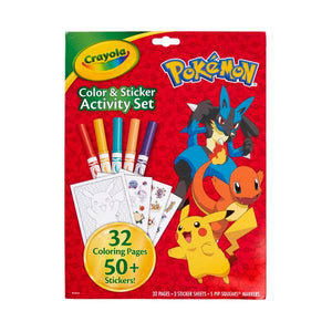 Crayola Pokemon Color and Sticker Activity Set