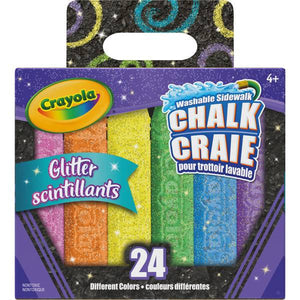 Crayola 24-Count Glitter Sidewalk Chalk