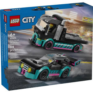 LEGO Race Car and Car Carrier Truck 60406 Build Kit