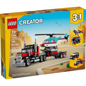 LEGO Flatbed Truck with Helicopter 31146 Build Kit