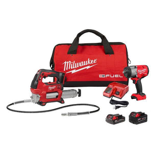 Milwaukee M18 FUEL 1/2" HTIW with Friction Ring and Grease Gun Combo Kit