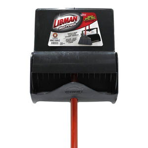 Libman Open-Lid Dust Pan with Lobby Broom