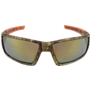 Crossfire Camo Frame Gold Mirror Lens Cumulus Premium Safety Eyewear