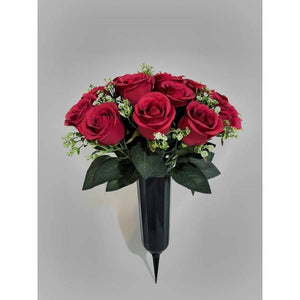 Transpac Imports Inc. Rose Bouquet with Cone Vase