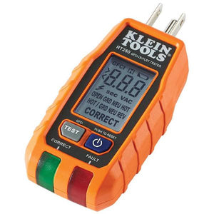 Klein Tools GFCI Receptacle Tester with LCD