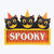 Youngs Inc Vintage Halloween Spooky Cat Table Sign
