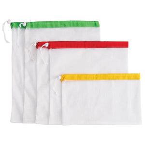 Beyond Gourmet 5-Piece HIC Kitchen Reusable Mesh Produce Bags