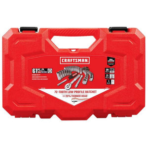 Craftsman 61-Piece 3/8" Dr Mechanics Tool Set Low Profile