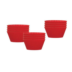 Mrs. Anderson's 12-Count Red Silicone Muffin Cups
