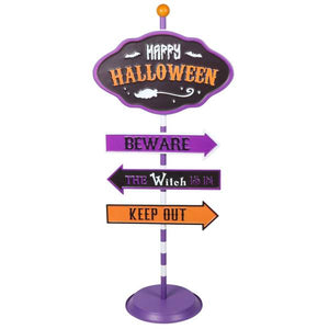 Exhart Happy Halloween Standing Metal Sign