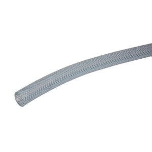 Abbott Rubber 1/2" I.D. x 3/4" O.D. x 10 ft. Clear Braided Vinyl Tubing