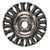 Century Drill & Tool 4 x 5/8-11 Knotted Wheel Brush