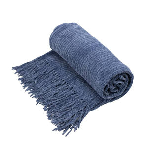 Home by Pur Serenity Chenille Throw with Fringe