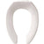 Bemis Commercial Heavy Duty Open Front Elongated Toilet Seat White