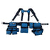 Bucket Boss Blue Tool Belt with Suspenders