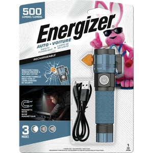Energizer Metal Rechargeable 500 Lumens Automotive Flashlight