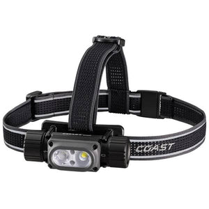 Coast 2000 Lumen Waterproof Ultra Bright USB Rechargeable-Dual Power Headlamp